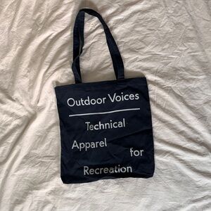 Outdoor Voices Navy Original Tote Bag